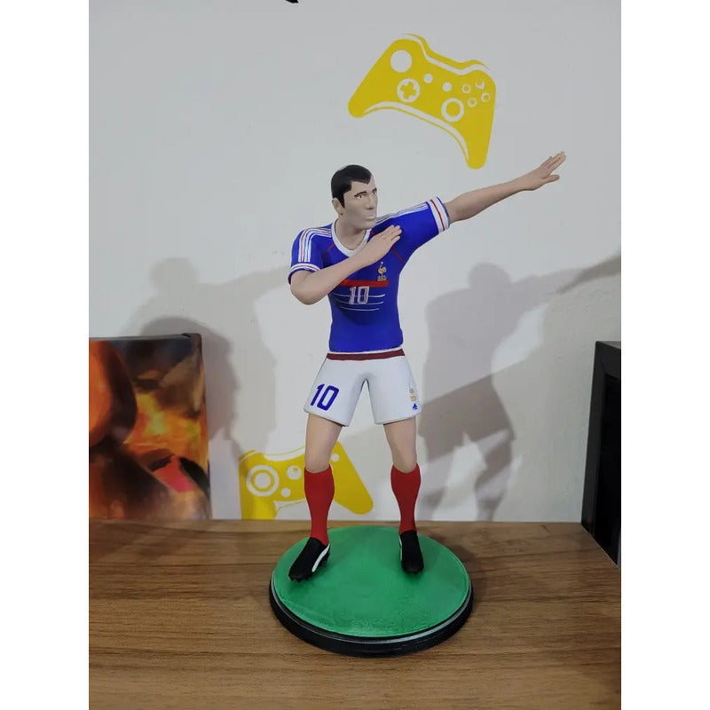 Figura De Futbolista Zidane Con Francia