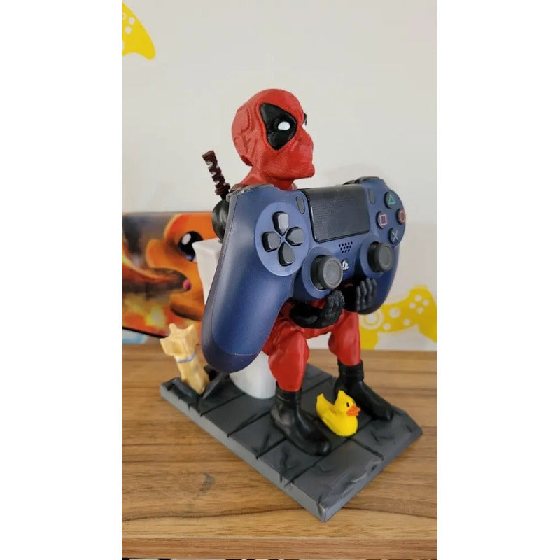 Soporte Control Play Xbox O Celular Deadpool Sentado
