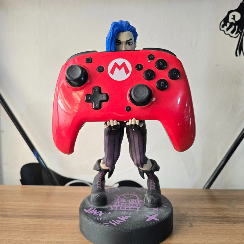 Soporte Para Control Play Xbox O Cel Jinx League Of Legends Coral Claro