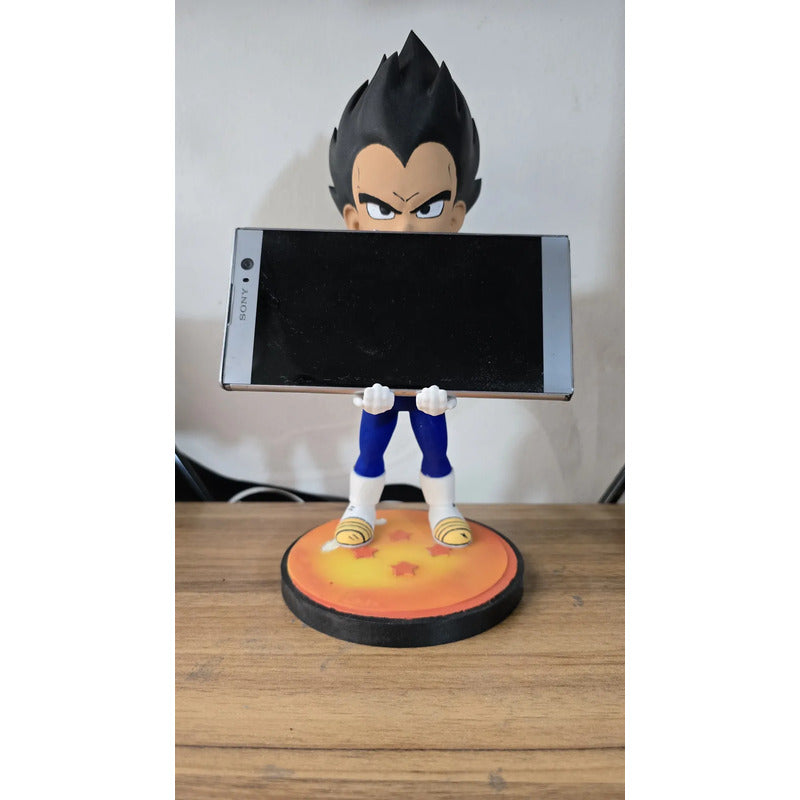 Soporte  Control Play Xbox O Celular Vegeta Dragon Ball Daim Negro