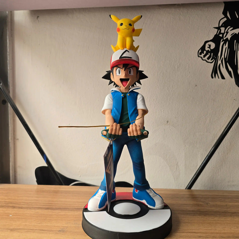 Soporte Para Control Play Xbox O Cel Ash Con Pikachu Pokemo Azul
