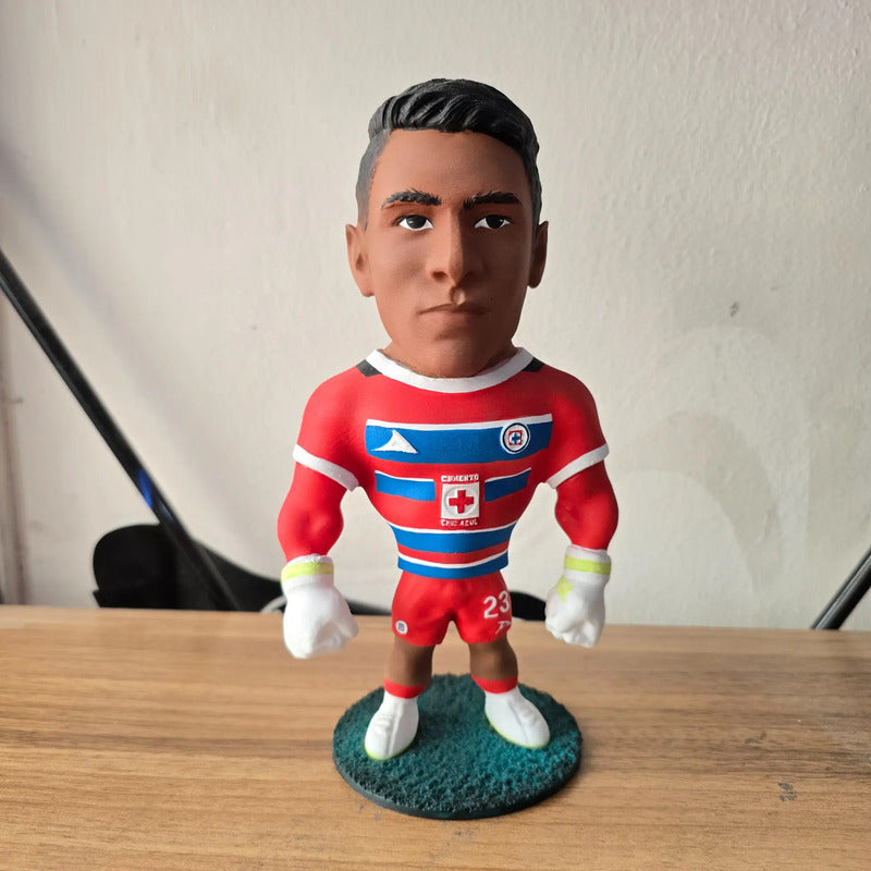 Figura De Futbolista Fuertecito Kevin Mier Cruz Azul