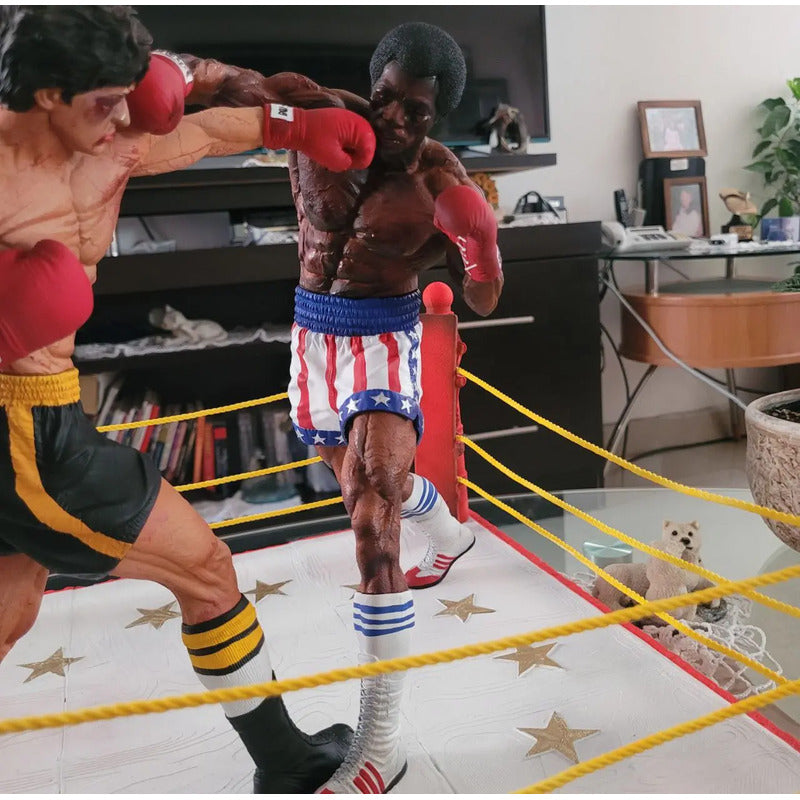 Figura Rocky Balboa Y Apollo Creed Pelea