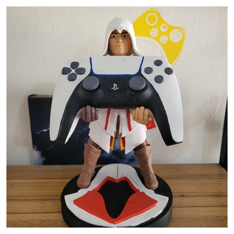 Soporte Control Play Xbox O Celular Edzio Auditore Assassins Blanco