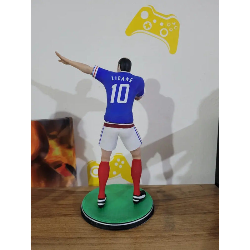 Figura De Futbolista Zidane Con Francia