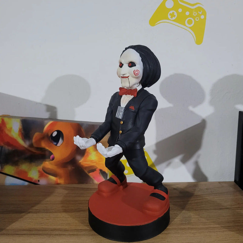 Soporte Control Play Xbox O Celular Saw El Juego Del Miedo Negro