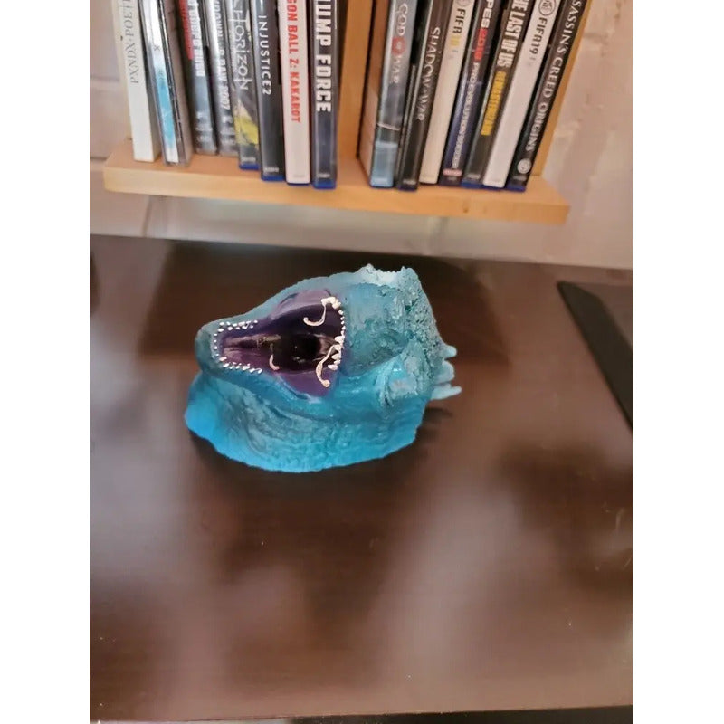 Cabeza De Godzilla Azul