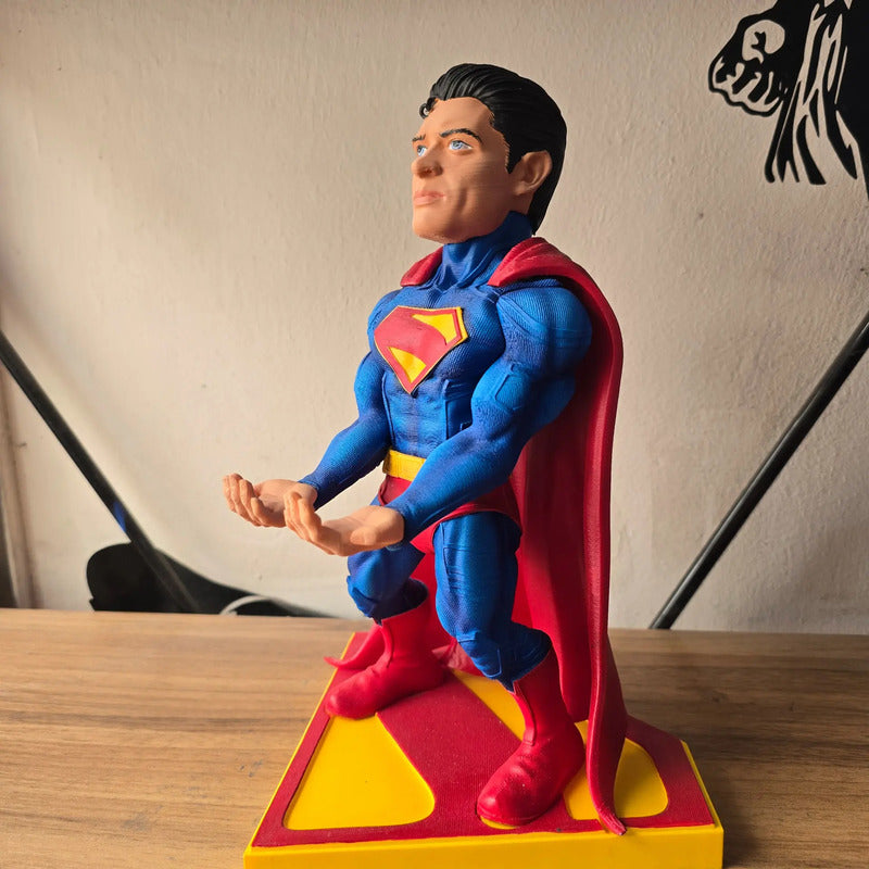 Soporte Para Control De Xbox Play O Celular Superman Legacy Azul