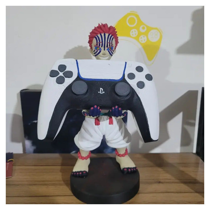 Soporte Control Play Xbox O Celular Akaza Kimetsu No Yaiba  Blanco