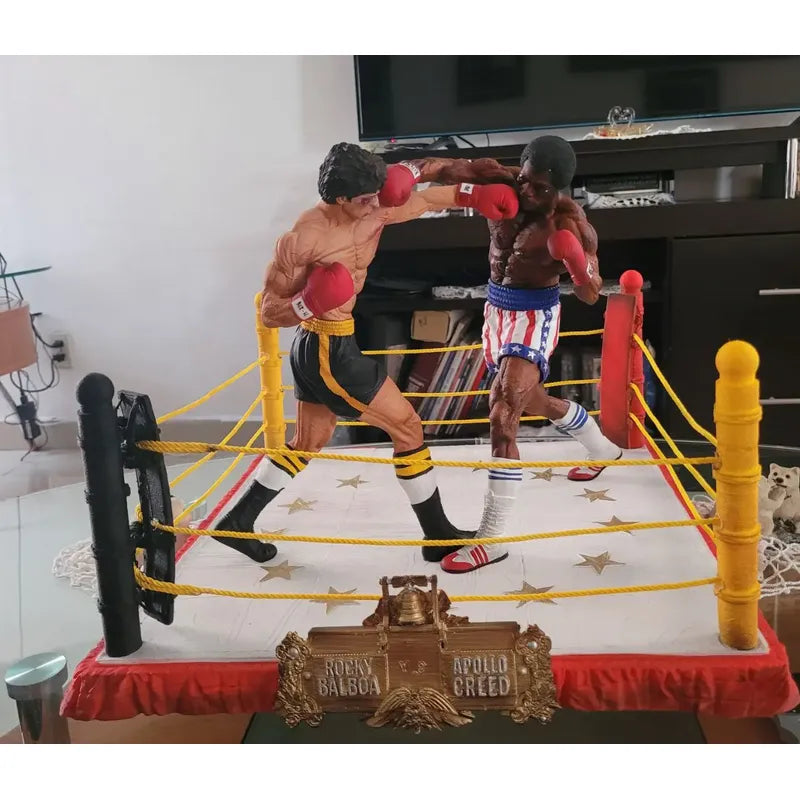 Figura Rocky Balboa Y Apollo Creed Pelea
