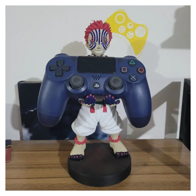 Soporte Control Play Xbox O Celular Akaza Kimetsu No Yaiba  Blanco
