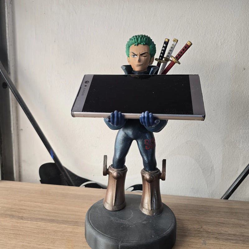 Soporte Para Control Play Xbox O Celular Zoro One Piece  Celeste