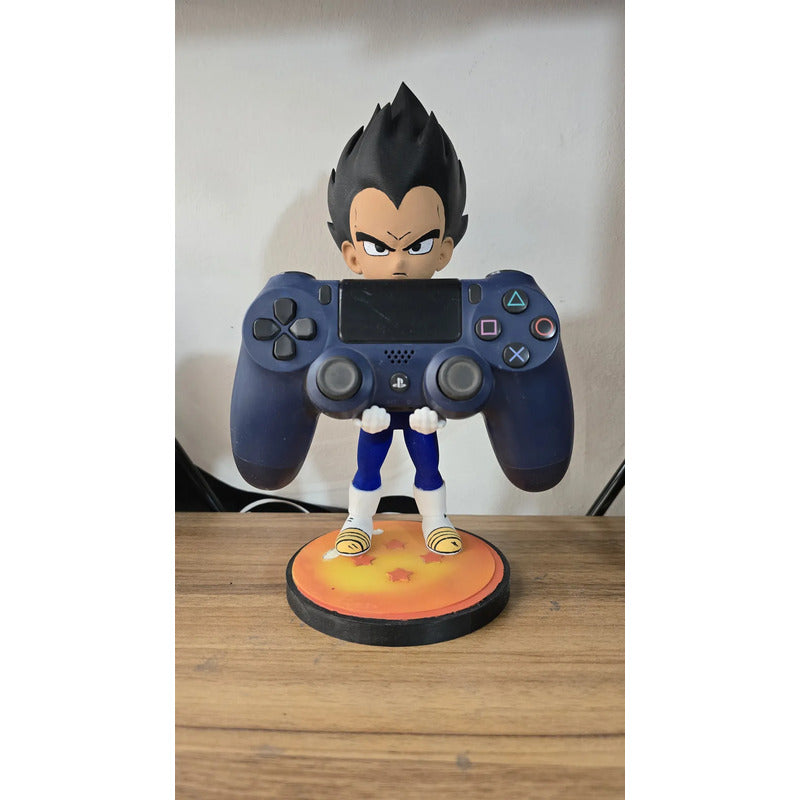 Soporte  Control Play Xbox O Celular Vegeta Dragon Ball Daim Negro