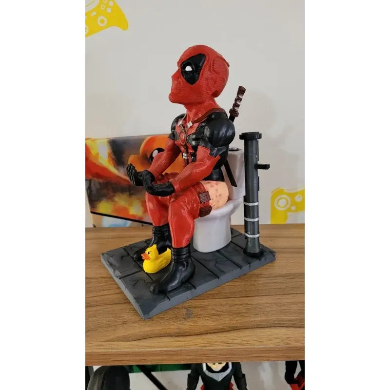 Soporte Control Play Xbox O Celular Deadpool Sentado