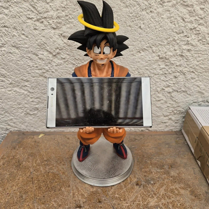 Soporte De Goku Con Aureola Para Control De Play, Xbox O Cel Naranja