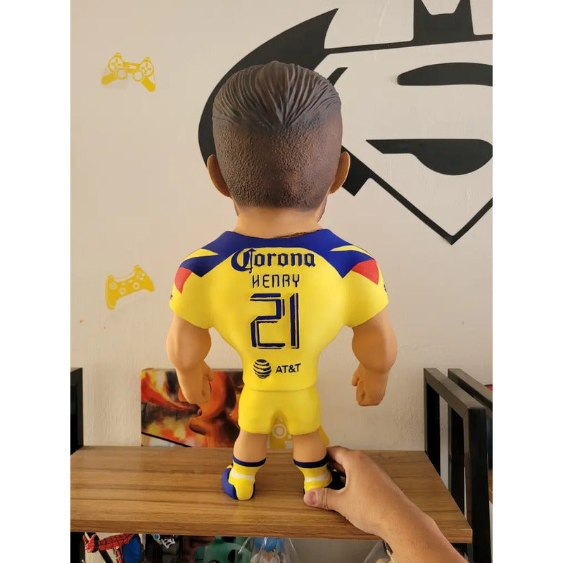 Figura Futbolistas Fuertecito Henry Martin Con America