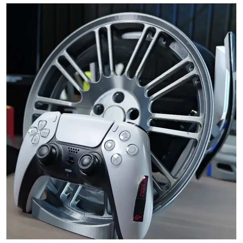 Soporte Para Control Play Xbox Y Audifonos Ring De Auto Gris