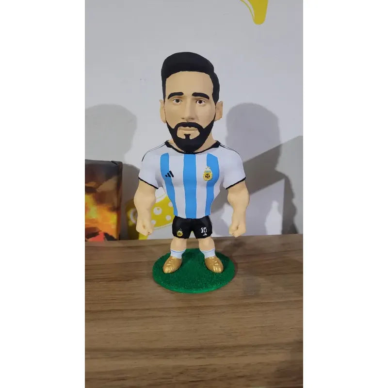 Figura De Futbolista Fuertecito Messi Con Argentina
