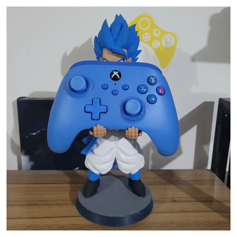 Soporte Control Play Xbox O Celular Gogeta Dragon Ball Super Azul