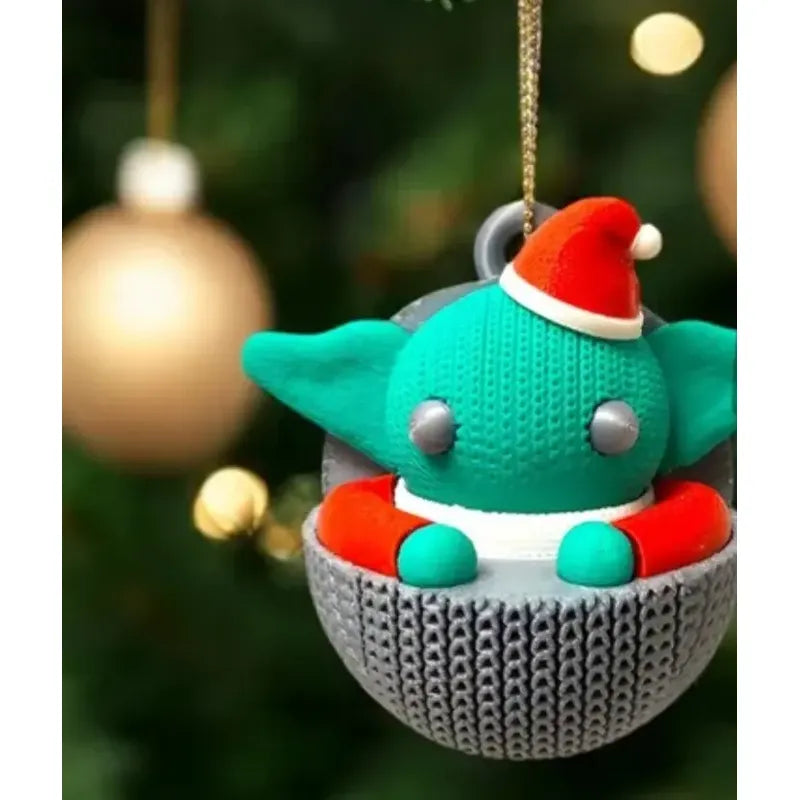 Esferas De Navidad Grogu Baby Yoda Star Wars Verde Grogu