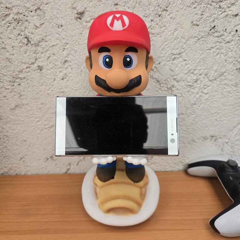 Soporte Para Control Xbox Play Nintendo O Celular Mario Bros Rojo