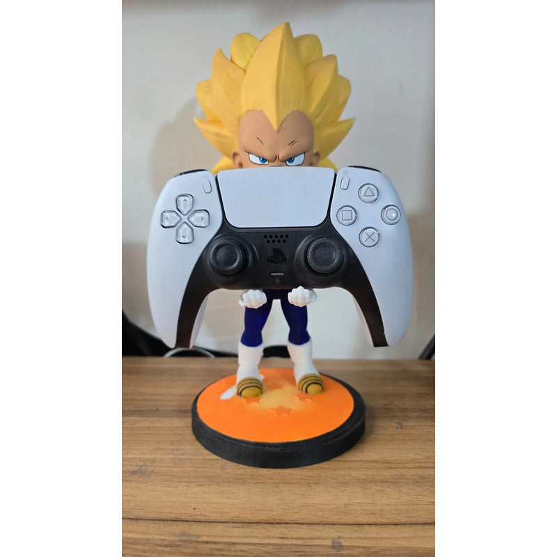 Soporte Control Play Xbox O Celular Vegueta Ssj Dbz Azul
