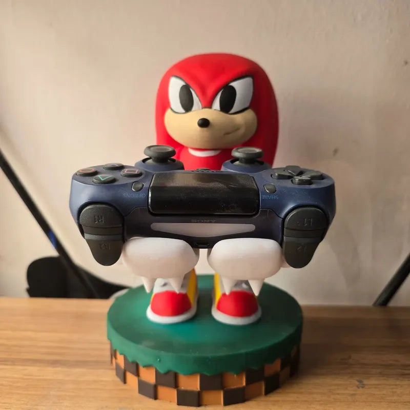 Soporte Para Control De Play Xbox O Celular Knuckles Sonic Rojo