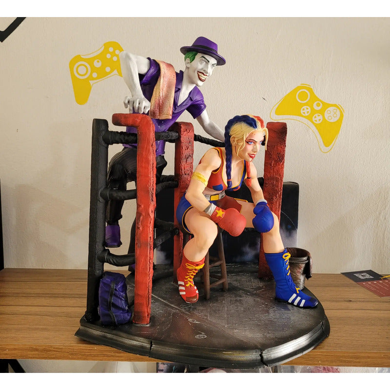 Figura De Acción Harley Quinn Y Joker Boxeo