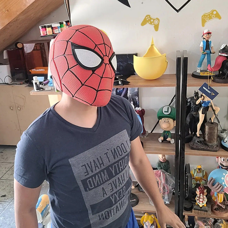Mascara Spiderman Imantada Cosplayer  Rojo Spiderman