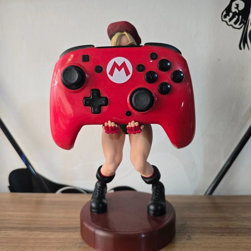 Soporte Para Control Play Xbox O Cel Cammy Street Fighter Verde