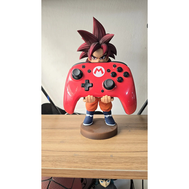 Soporte Para Control Play Xbox Cel Goku Super Saiyajin 4 Dai Rojo