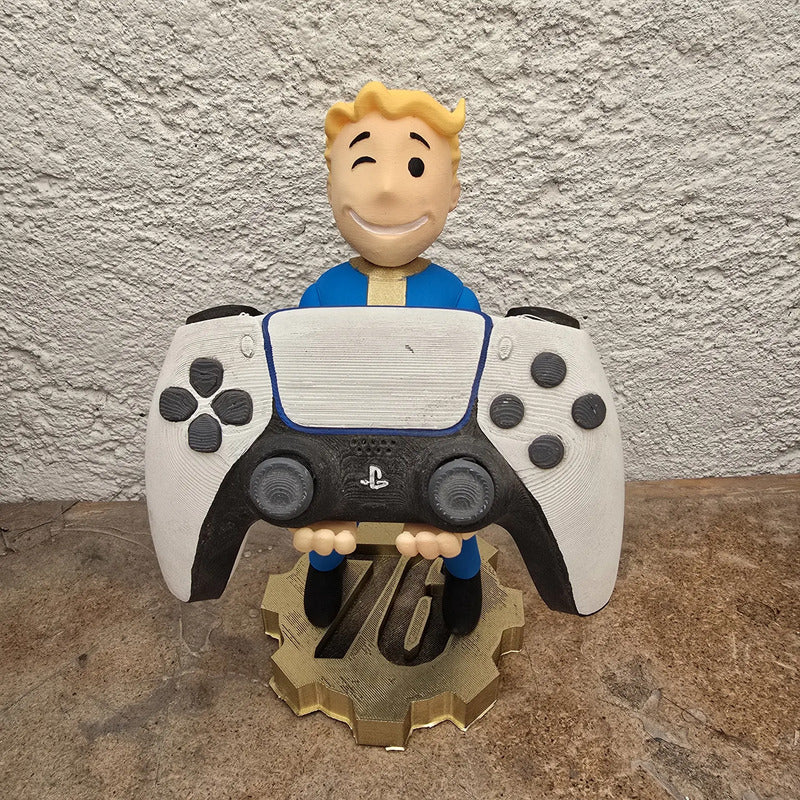 Soporte Control Play Xbox O Celular Vault Boy Fallout Amarillo