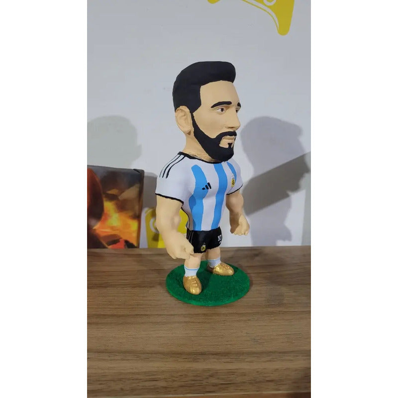 Figura De Futbolista Fuertecito Messi Con Argentina
