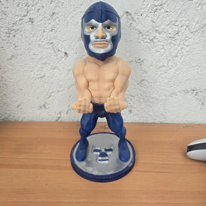 Soporte Para Control Play Xbox O Cel Blue Phanter Lucha Libr Azul