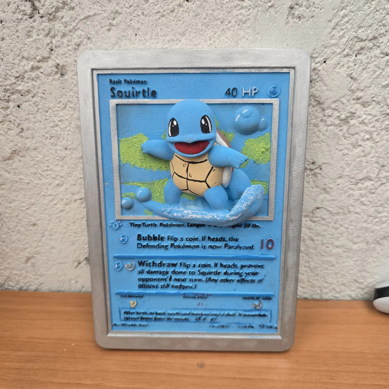 Cuadro De Squirtle Azul Claro