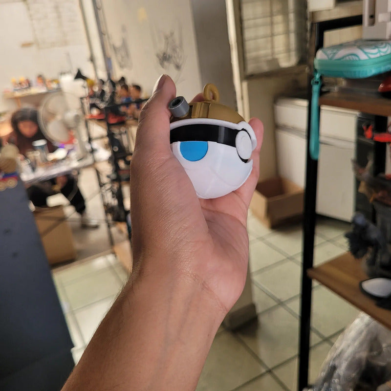 Esferas Árbol Navidad Tipo Pokebola Blastoidee 6 Pack Azul Pokebola