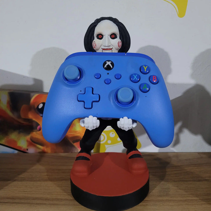 Soporte Control Play Xbox O Celular Saw El Juego Del Miedo Negro