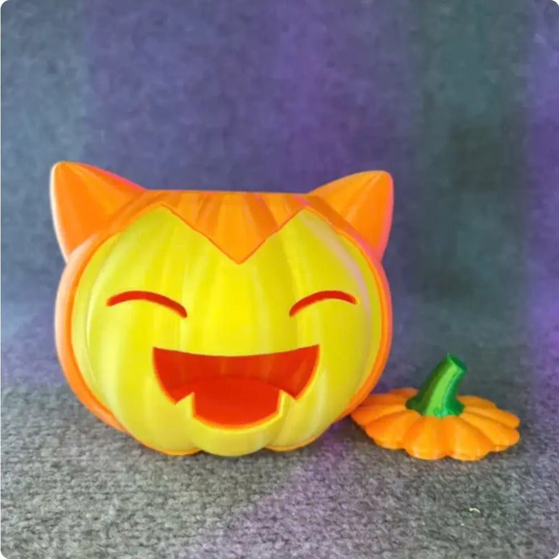 Lampara Hallowen De Calabaza Snorlax Amarillo Lavanda
