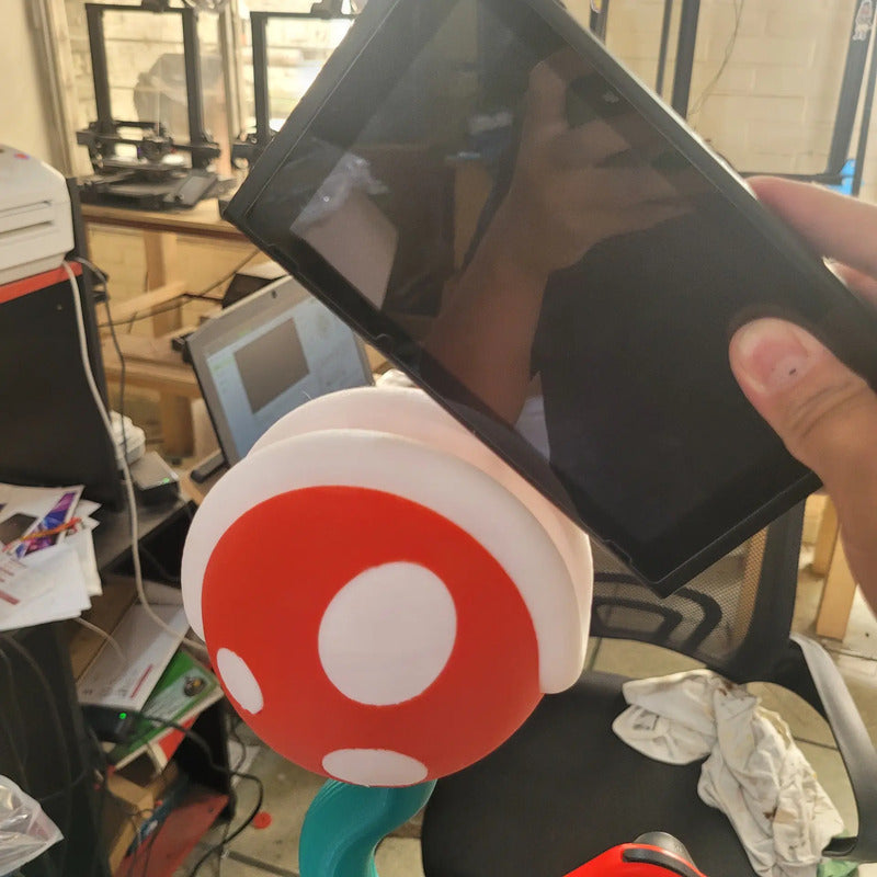 Soporte Para Nintendo Switch Planta Piraña  Verde