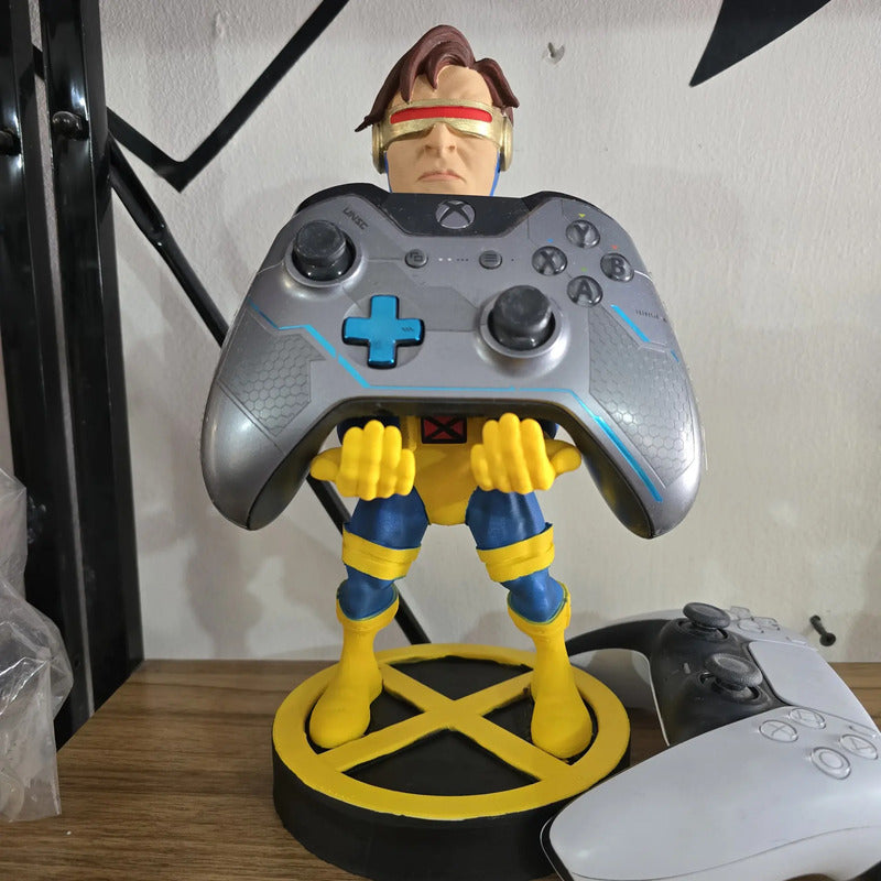 Soporte Para Control Play Xbox O Cel Cyclops X Men Azul