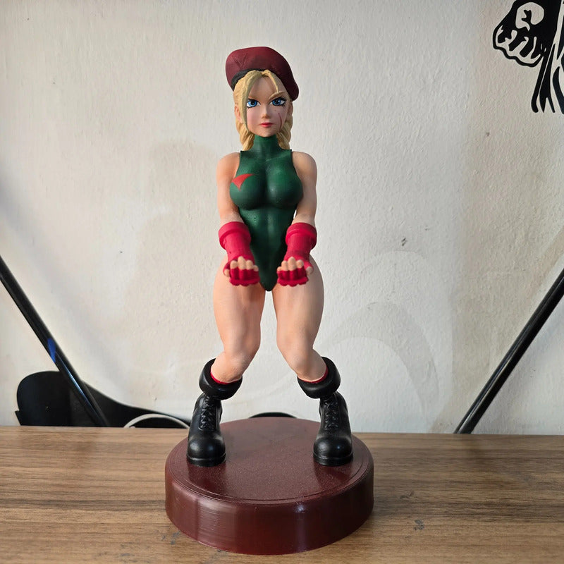 Soporte Para Control Play Xbox O Cel Cammy Street Fighter Verde