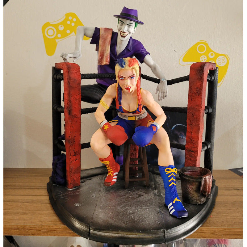 Figura De Acción Harley Quinn Y Joker Boxeo