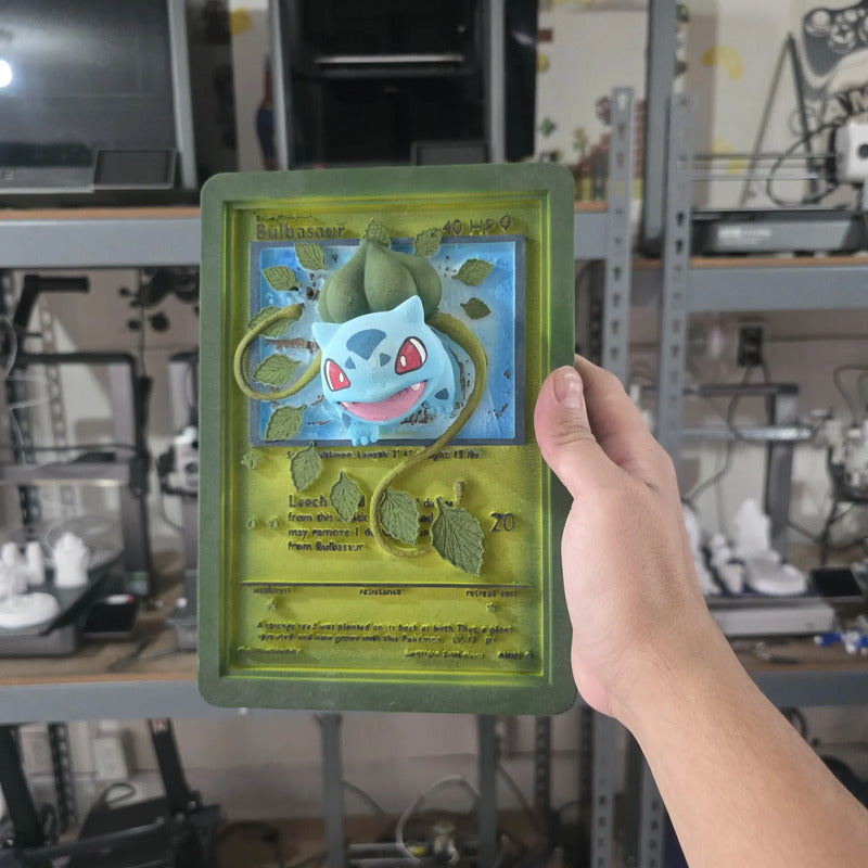Cuadro De Bulbasaur Verde Lima Verde Musgo