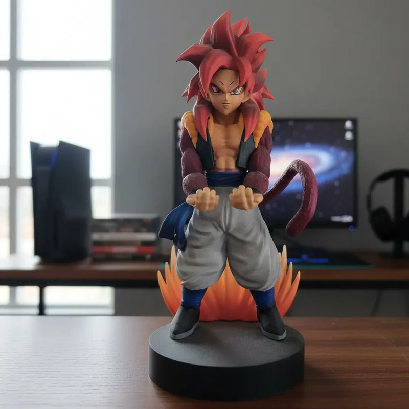 Soporte Control Play Xbox O Celular Gogeta Dragon Ball Super Rojo