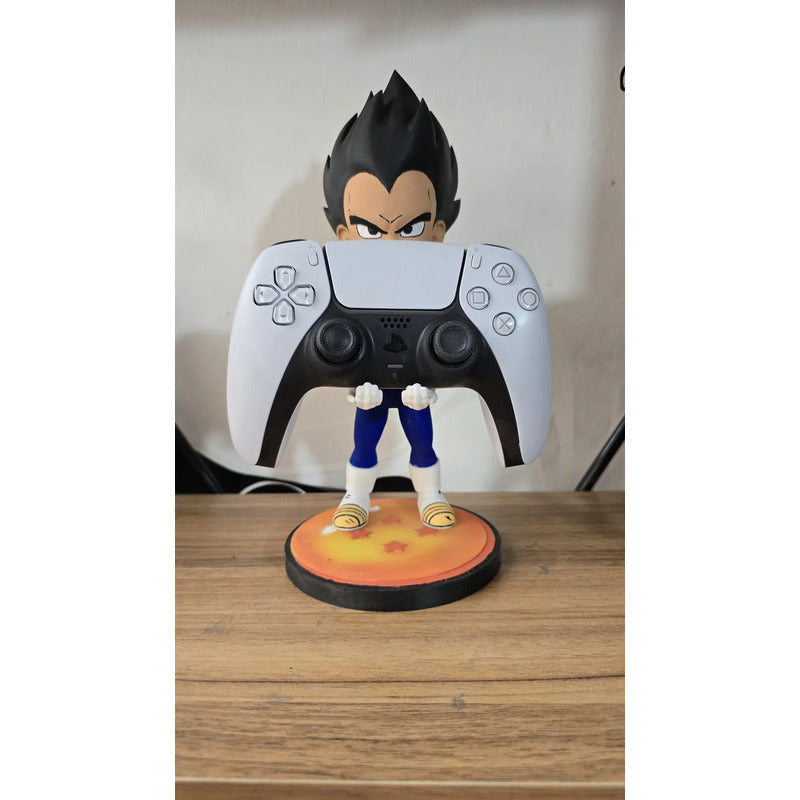 Soporte  Control Play Xbox O Celular Vegeta Dragon Ball Daim Negro