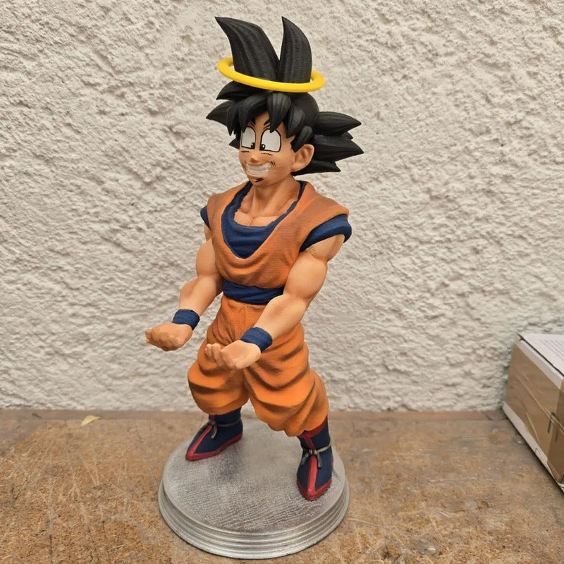 Soporte De Goku Con Aureola Para Control De Play, Xbox O Cel Naranja
