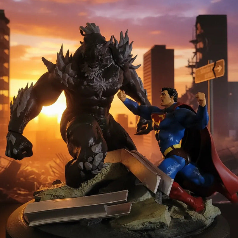 Figura De Acción  Diorama Superman Vs Doomsday