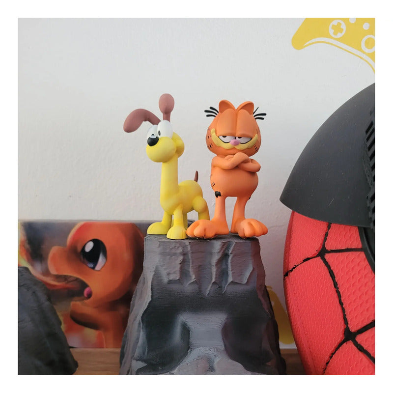 Soporte Control Play Xbox O Celular Garfield Y Oddie Naranja Claro