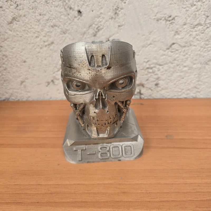 Soporte Alexa Echo 4 O 5 Terminator T 800 Gris
