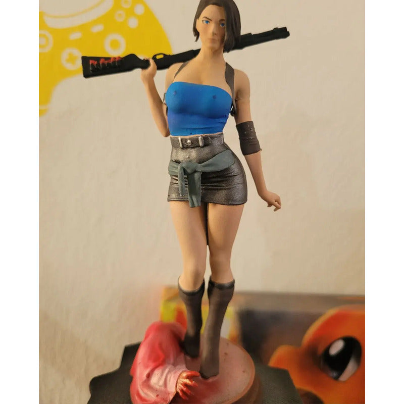 Soporte Para Control Xbox O Play Jill Valentine Resident Azul Acero